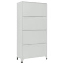 vidaXL acél öltözőszekrény 6 rekesszel 90 x 45 x 180 cm