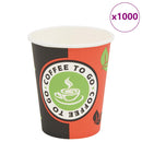 vidaXL 1000 db eldobható papír kávés pohár 240 ml (8 uncia)