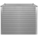 vidaXL szürke horganyzott acél kerti magaságyás 100 x 100 x 77 cm