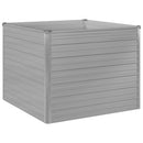 vidaXL szürke horganyzott acél kerti magaságyás 100 x 100 x 77 cm