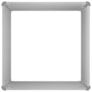 vidaXL szürke horganyzott acél kerti magaságyás 100 x 100 x 77 cm