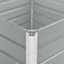 vidaXL szürke horganyzott acél kerti magaságyás 100 x 100 x 77 cm