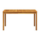 vidaXL tömör akácfa kerti asztal 140 x 80 x 74 cm
