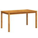 vidaXL tömör akácfa kerti asztal 140 x 80 x 74 cm