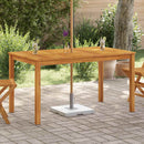 vidaXL tömör akácfa kerti asztal 140 x 80 x 74 cm