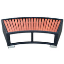 vidaXL Polyrattan, fekete Spa fellépő 92x45x25 cm