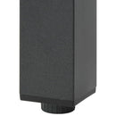 vidaXL fekete alumínium és üveg kerti asztal 80 x 80 x 74 cm