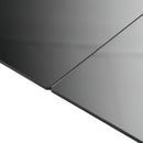 vidaXL fekete alumínium és üveg kerti asztal 150 x 90 x 74 cm