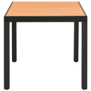 vidaXL barna alumínium és WPC kerti asztal 80 x 80 x 74 cm