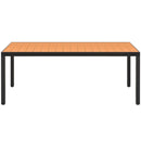 vidaXL barna alumínium és WPC kerti asztal 185 x 90 x 74 cm