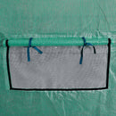 vidaXL hordozható bejárható fóliasátor melegház acél vázzal 18 m²