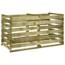 vidaXL lécezett komposztáló impregnált fenyőfából 180x90x90 cm