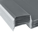 vidaXL Tetőpanel 12 pcs Szürke 129 x 45 cm Horganyzott acél
