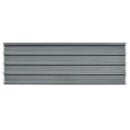 vidaXL Tetőpanel 12 pcs Szürke 129 x 45 cm Horganyzott acél