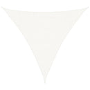 vidaXL háromszög alakú HDPE napvitorla 3,6 x 3,6 x 3,6 m fehér