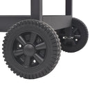 vidaXL BBQ fekete faszén grillsütő polccal