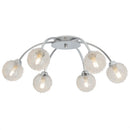 vidaXL mennyezeti lámpa 6 db 240 W-os G9-es LED izzóval
