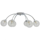 vidaXL mennyezeti lámpa 6 db 240 W-os G9-es LED izzóval