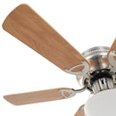 vidaXL díszes mennyezeti ventilátor lámpával 82 cm világosbarna