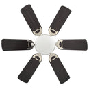 vidaXL díszes mennyezeti ventilátor lámpával 82 cm sötétbarna