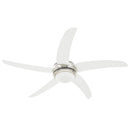 vidaXL díszes mennyezeti ventilátor lámpával 128 cm fehér