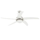 vidaXL díszes mennyezeti ventilátor lámpával 128 cm fehér