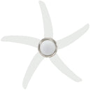 vidaXL díszes mennyezeti ventilátor lámpával 128 cm fehér
