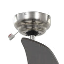 vidaXL díszes mennyezeti ventilátor lámpával 128 cm barna