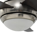 vidaXL díszes mennyezeti ventilátor lámpával 128 cm barna