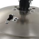 vidaXL díszes mennyezeti ventilátor lámpával 128 cm barna