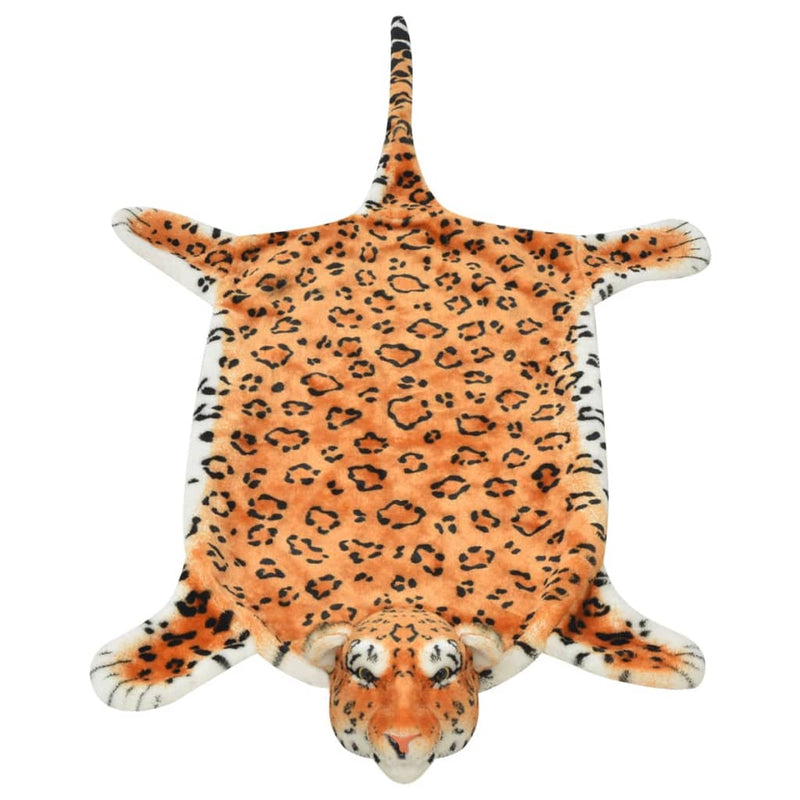 vidaXL barna plüss leopárd szőnyeg 139 cm
