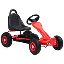vidaXL Piros pedálos gokart pneumatikus gumikkal