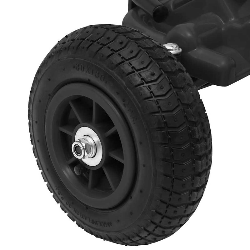 vidaXL Fekete pedálos gokart pneumatikus gumikkal