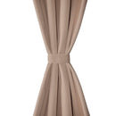 vidaXL 2 db krémszínű sötétítőfüggöny fém fűzőlyukakkal 135 x 175 cm