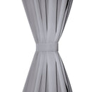 vidaXL 2 db szürke sötétítőfüggöny fém fűzőlyukakkal 135 x 175 cm