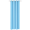 vidaXL türkizkék sötétítőfüggöny fém fűzőlyukakkal 270 x 245 cm