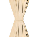 vidaXL 2 db bézs mikroszatén függöny karikákkal 140 x 225 cm