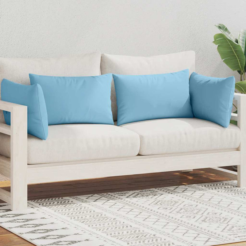 vidaXL 4 db világoskék kültéri párna 60 x 40 cm