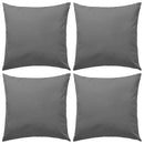 vidaXL 4 db szürke kültéri párna 45 x 45 cm