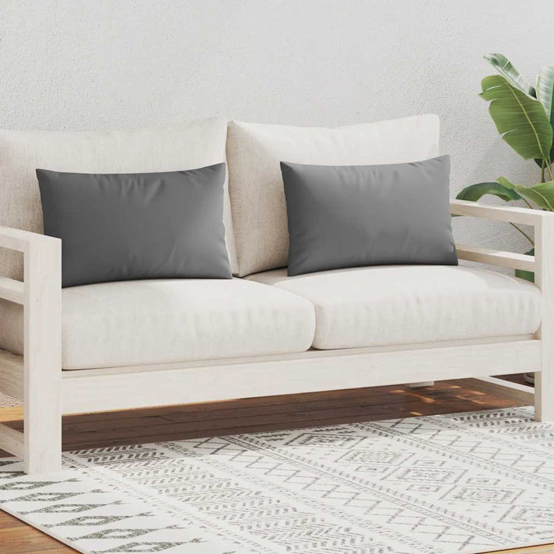 vidaXL 2 db szürke kültéri párna 60 x 40 cm