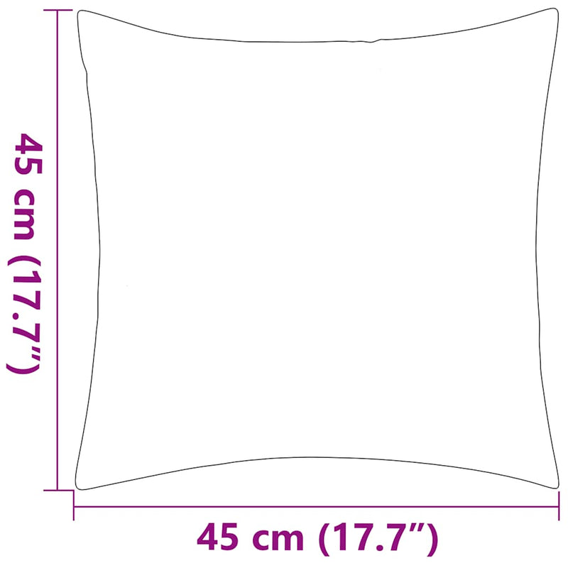 vidaXL 2 db szürke csíkos kültéri párna 45 x 45 cm