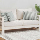 vidaXL 4 db szürke csíkos kültéri párna 45 x 45 cm