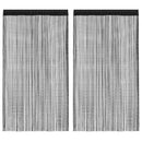 vidaXL 2 db fekete zsinórfüggöny 100 x 250 cm