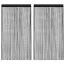 vidaXL 2 db fekete zsinórfüggöny 140 x 250 cm
