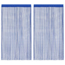 vidaXL 2 db kék zsinórfüggöny 140 x 250 cm