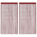 vidaXL 2 db burgundi vörös zsinórfüggöny 100 x 250 cm