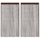 vidaXL 2 db barna zsinórfüggöny 100 x 250 cm