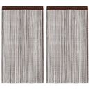 vidaXL 2 db barna zsinórfüggöny 140 x 250 cm