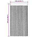 vidaXL 2 db barna zsinórfüggöny 140 x 250 cm