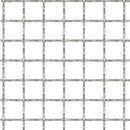 vidaXL krimpelt rozsdamentes acél kerti drótkerítés 50x50cm 11x11x2mm